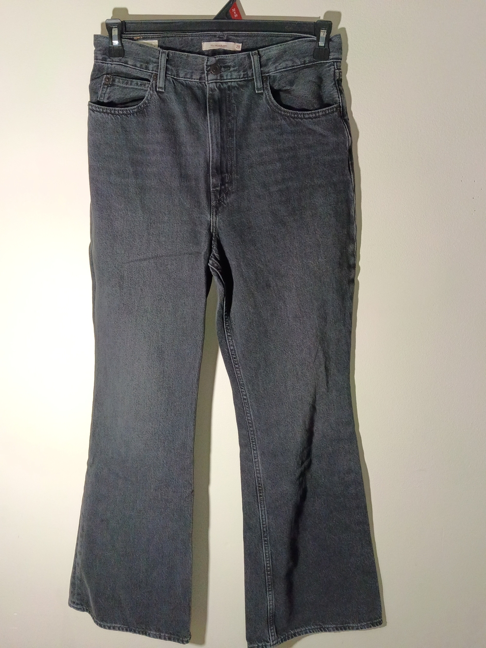Levi's 70's High Flare Premium Women’s Black Wash Flared Jeans Boot Cut
